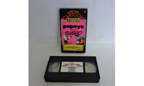 VHS Super Star Cartoon Popeye Meets Sinbad